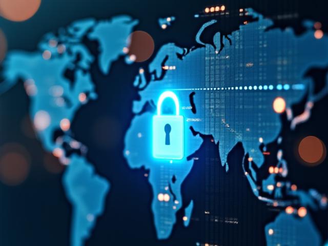 Secure digital logistics interface showing data protection protocols